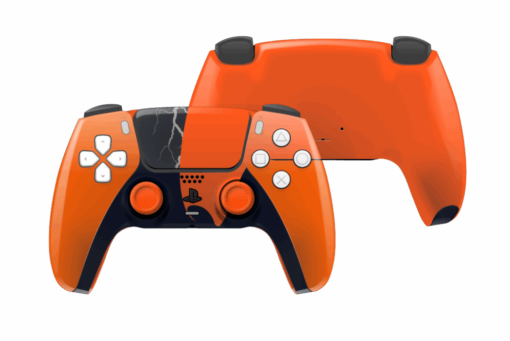 Custom PS5 Controller softtouch orange Design 38484
