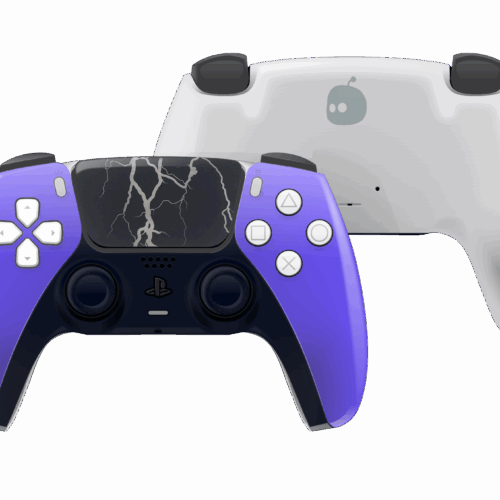 Custom PS5 Controller original lila/blau Design 41081